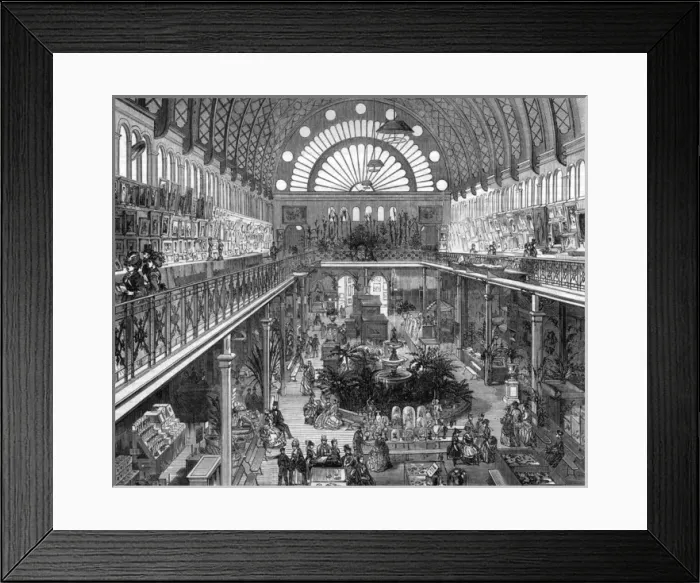 Framed Print : Interior of the Sydney Exhibition Building, 1872 Framed Print : Interior of the Sydney Exhibition Building, 1872