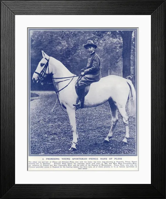 Framed Print : Hans Heinrich XVII Framed Print : Hans Heinrich XVII