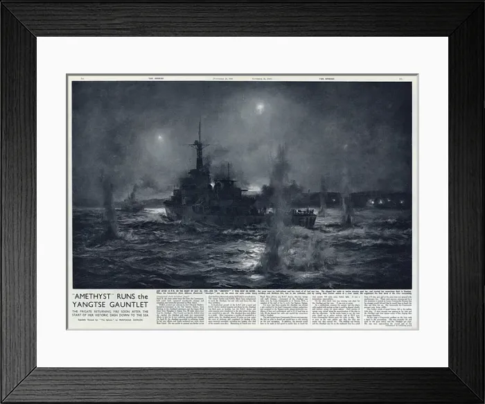 Framed Print : Amethyst Runs the Yangtse Gauntlet