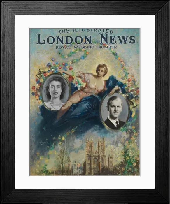 Framed Print : ILN Royal Wedding Number November 1947 Framed Print : ILN Royal Wedding Number November 1947