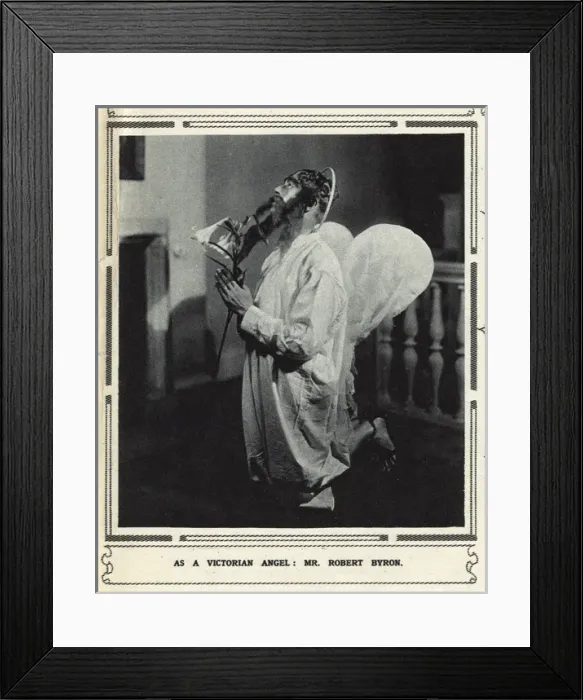 Framed Print : Mr Robert Byron as a Victorian angel Framed Print : Mr Robert Byron as a Victorian angel