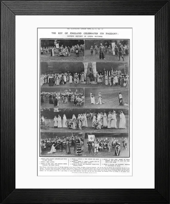 Framed Print : The Key of England celebrates its pageant, 1908 Framed Print : The Key of England celebrates its pageant, 1908