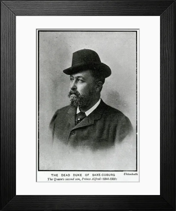 Framed Print : Alfred, Duke of Saxe-Coburg and Gotha Framed Print : Alfred, Duke of Saxe-Coburg and Gotha