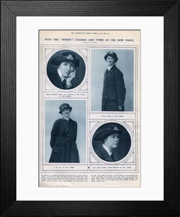 Framed Print : Womens Royal Naval Service, 1918 Framed Print : Womens Royal Naval Service, 1918