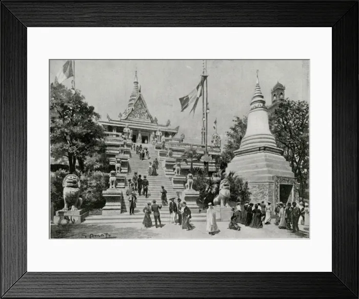 Framed Print : Paris Exhibition - Indo-China exhit 1910 Framed Print : Paris Exhibition - Indo-China exhit 1910