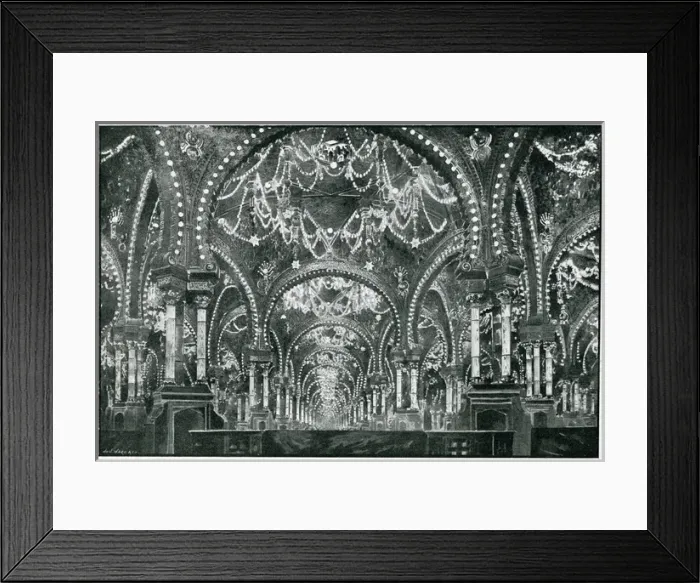 Framed Print : Paris Exhibition - Interor of the Hall of Illuminations 1900 Framed Print : Paris Exhibition - Interor of the Hall of Illuminations 1900