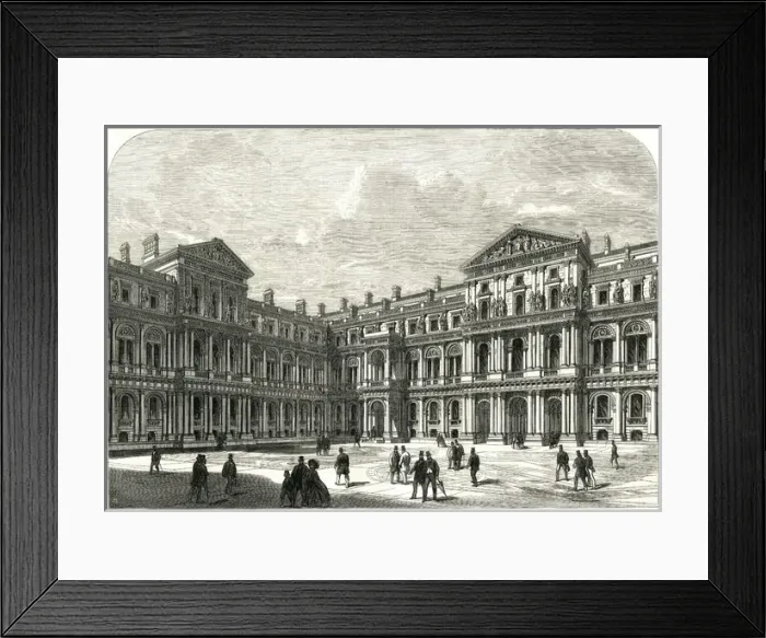 Framed Print : The New Foreign and India Offices - The Quadrangle Framed Print : The New Foreign and India Offices - The Quadrangle