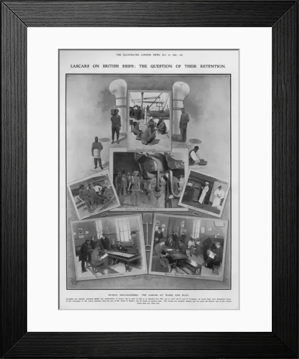 Framed Print : Lascars on British ships: the question of their retention Framed Print : Lascars on British ships: the question of their retention