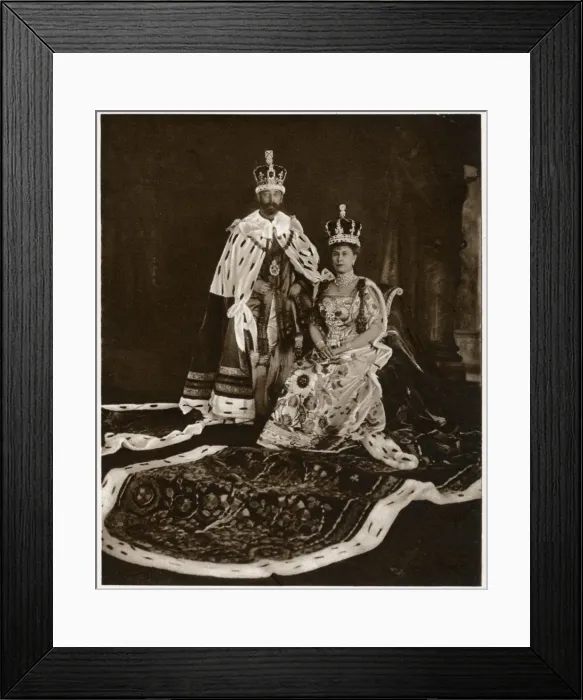 Framed Print : Coronation of King George V and Queen Mary 1911 Framed Print : Coronation of King George V and Queen Mary 1911