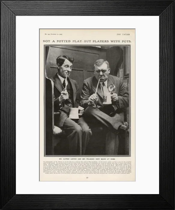 Framed Print : Tatler article featuring Alfred Lester and H G Pelissier Framed Print : Tatler article featuring Alfred Lester and H G Pelissier