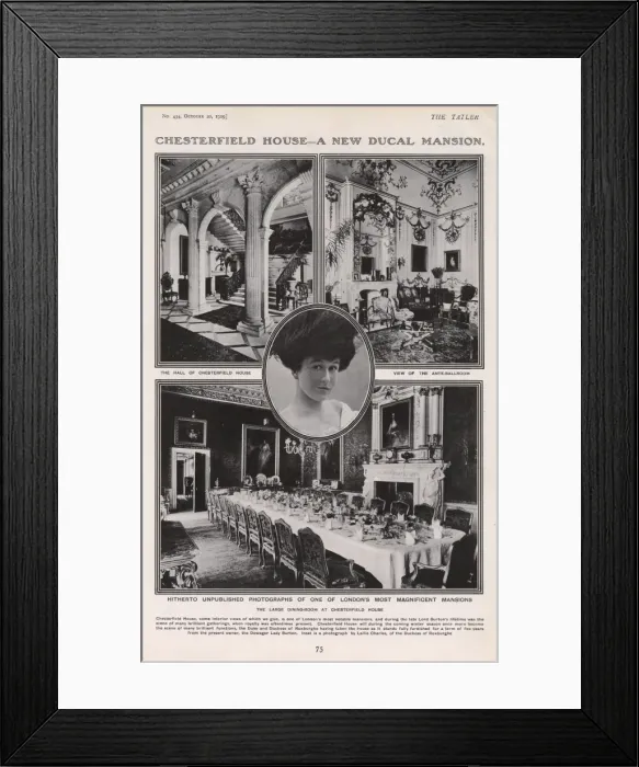 Framed Print : Chesterfield House, London in the Tatler