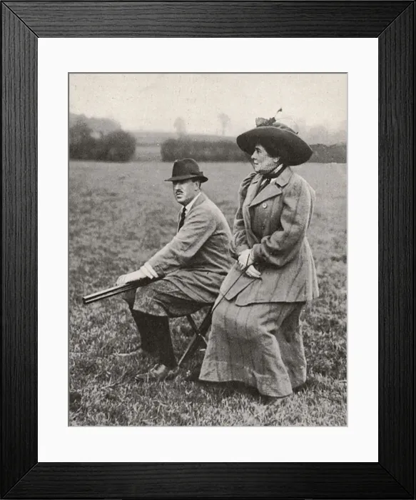 Framed Print : Tatler photo of Hon Eddy Stonor & Mrs George Cornwallis-West Framed Print : Tatler photo of Hon Eddy Stonor & Mrs George Cornwallis-West
