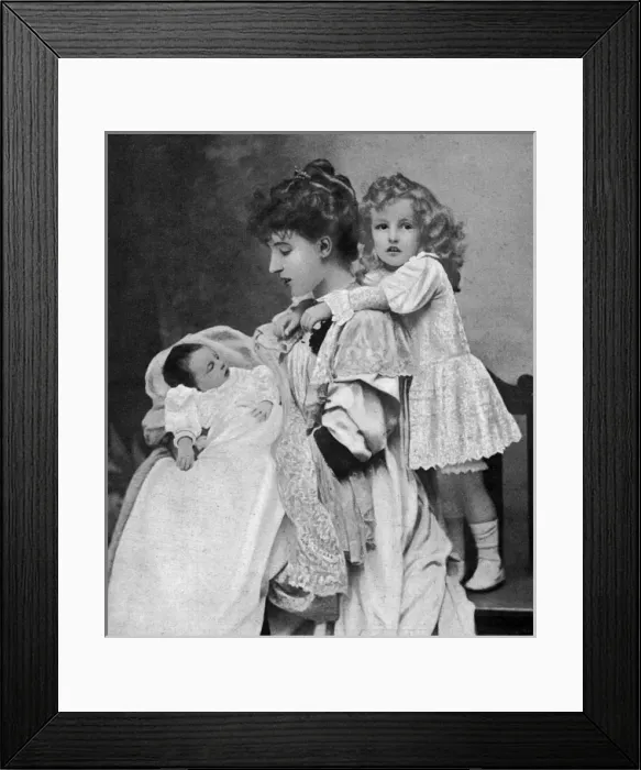 Framed Print : Lady Webster and her children