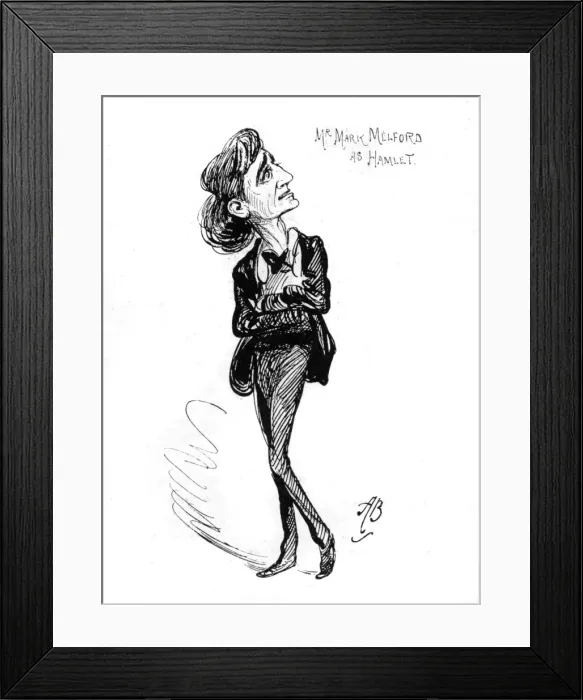 Framed Print : Mark Melford as Hamlet