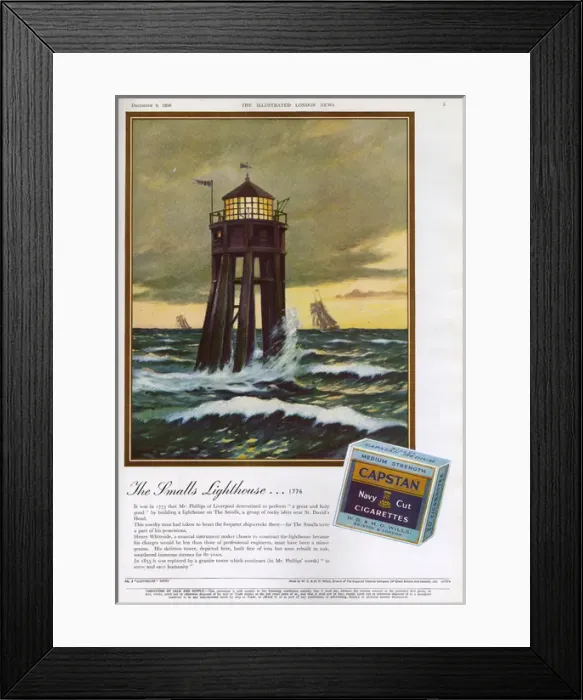 Framed Print : Capstan Navy Cut Cigarettes advertisement Framed Print : Capstan Navy Cut Cigarettes advertisement