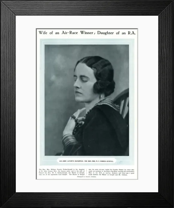 Framed Print : Mrs W. F. Forbes-Sempill Framed Print : Mrs W. F. Forbes-Sempill