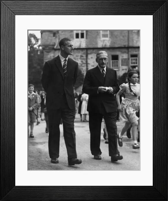 Framed Print : The Duke of Edinburgh visits Gordonstoun Framed Print : The Duke of Edinburgh visits Gordonstoun