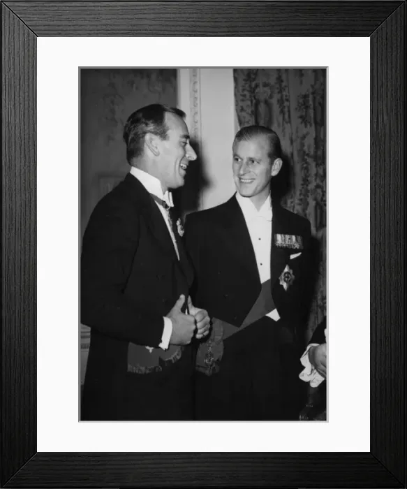 Framed Print : The Duke of Edinburgh with Earl Mountbatten Framed Print : The Duke of Edinburgh with Earl Mountbatten