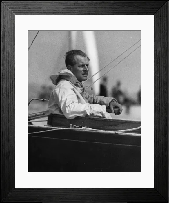 Framed Print : The Duke of Edinburgh competing at Cowes
