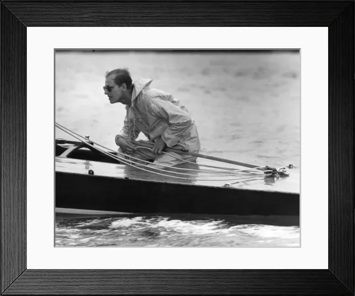 Framed Print : The Duke of Edinburgh competing at Cowes Framed Print : The Duke of Edinburgh competing at Cowes