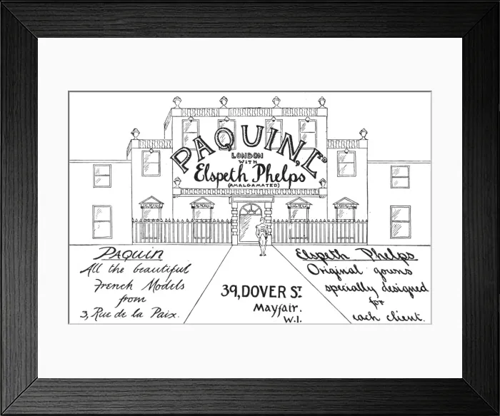 Framed Print : Paquin Phelps advertisement, 1923 Framed Print : Paquin Phelps advertisement, 1923