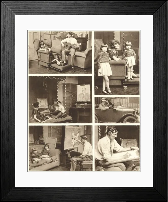Framed Print : Captain & Lady Eileen Order in their Chelsea studio Framed Print : Captain & Lady Eileen Order in their Chelsea studio