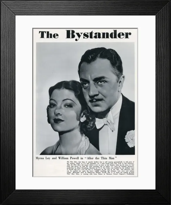Framed Print : William Powell and Myrna Loy Framed Print : William Powell and Myrna Loy