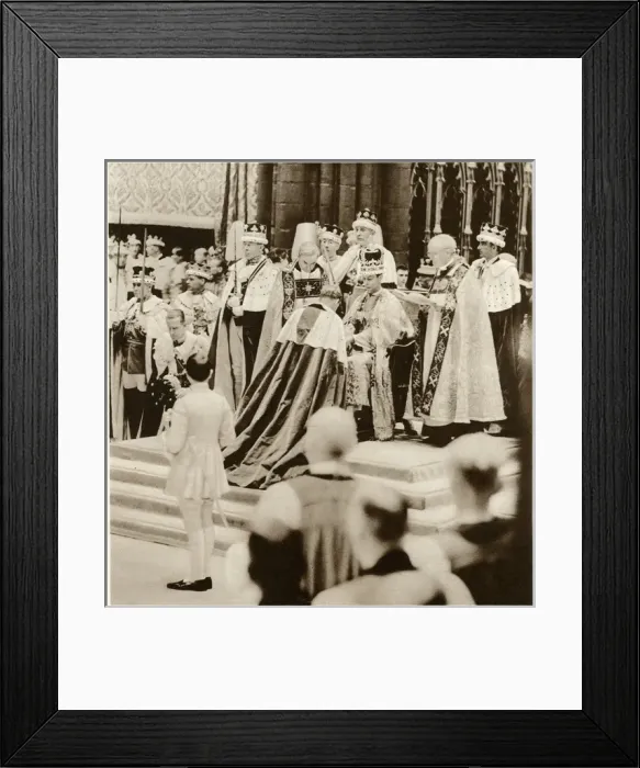Framed Print : Coronation, Receives Homage 1937 Framed Print : Coronation, Receives Homage 1937