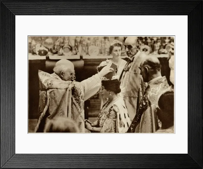 Framed Print : Coronation, receiving the Crown of glory 1937 Framed Print : Coronation, receiving the Crown of glory 1937
