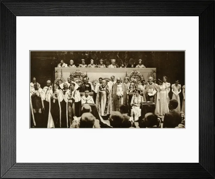 Framed Print : Coronation of King George VI 1937 Framed Print : Coronation of King George VI 1937