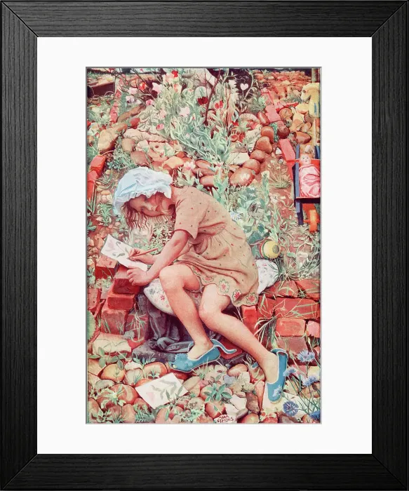 Framed Print : Molly in the Garden by Mark Symons Framed Print : Molly in the Garden by Mark Symons