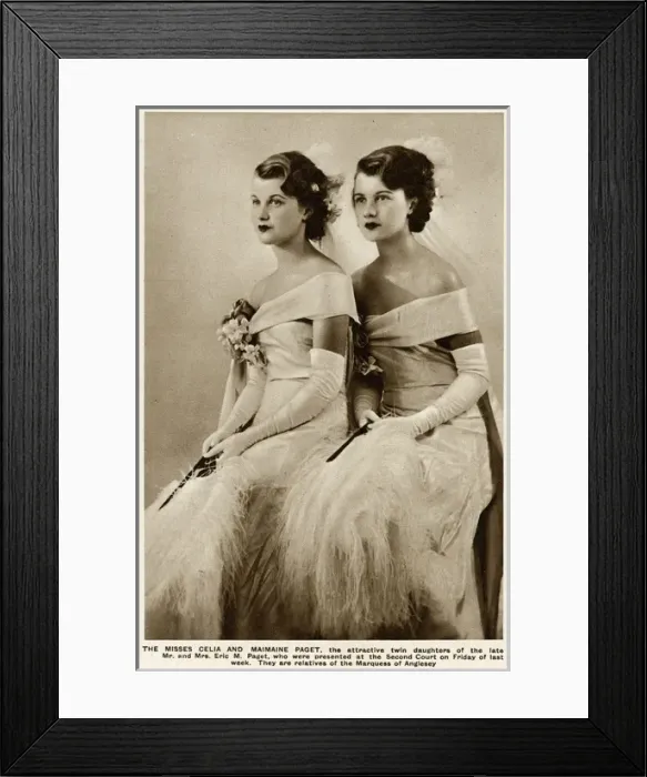 Framed Print : Celia and Maimaine Paget Framed Print : Celia and Maimaine Paget