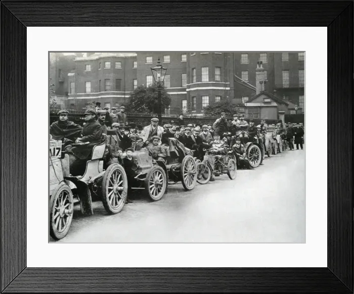 Framed Print : Finish of the Thousand Miles Trial in 1900 Framed Print : Finish of the Thousand Miles Trial in 1900