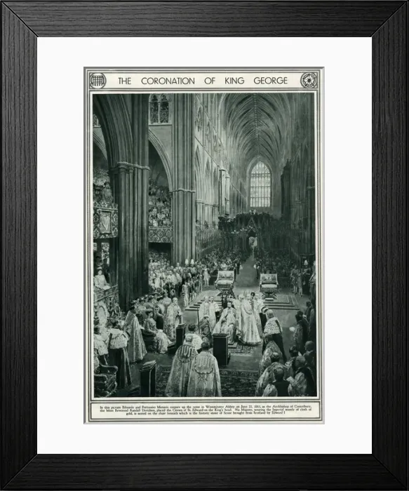 Framed Print : Coronation of King George V 1911 Framed Print : Coronation of King George V 1911