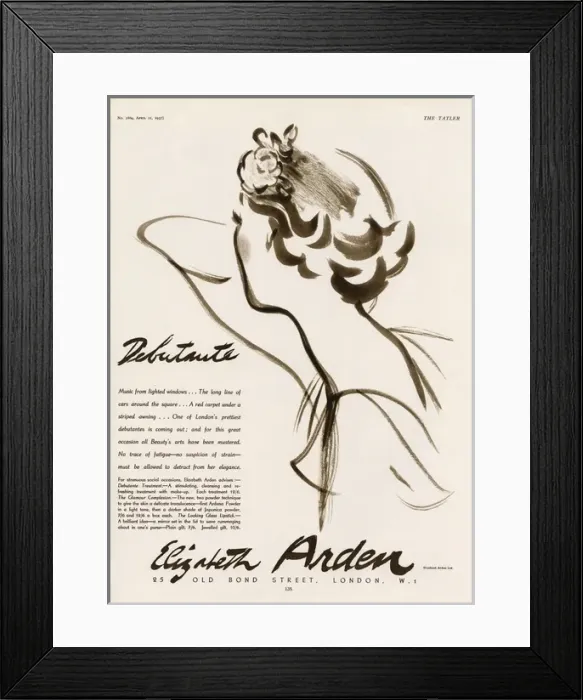 Framed Print : Debutante - Elizabeth Arden advertisement Framed Print : Debutante - Elizabeth Arden advertisement
