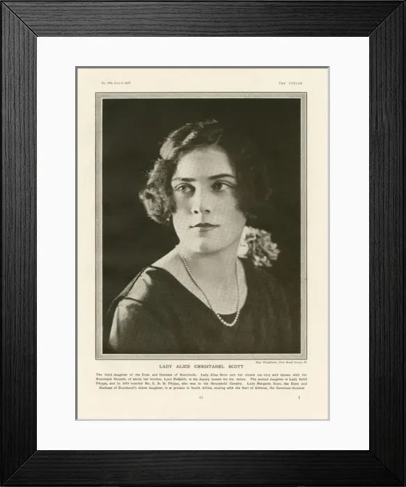 Framed Print : Lady Alice Christabel Scott Framed Print : Lady Alice Christabel Scott