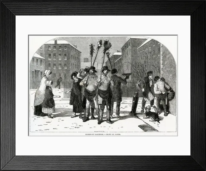 Framed Print : Frozen-out-gardens 1850 Framed Print : Frozen-out-gardens 1850