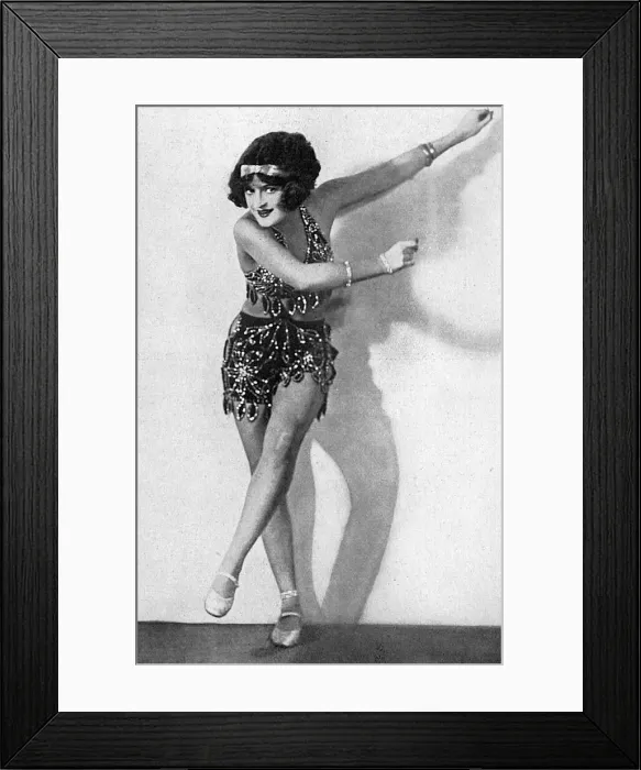 Framed Print : Bee Jackson dancing the charleston Framed Print : Bee Jackson dancing the charleston