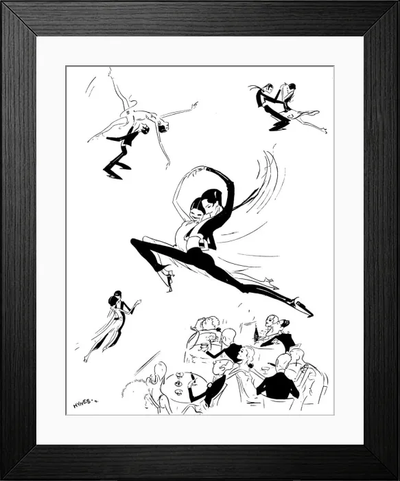 Framed Print : Rosita and Ramon at the Midnight Follies by Hynes