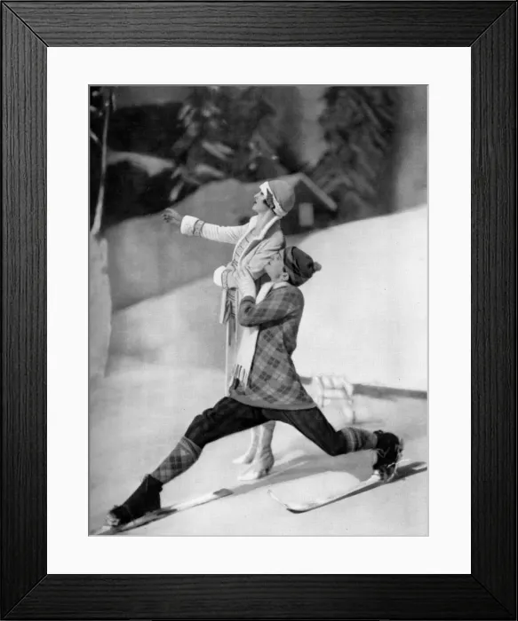 Framed Print : Lily Elsie and Bobby Howes in The Blue Train Framed Print : Lily Elsie and Bobby Howes in The Blue Train