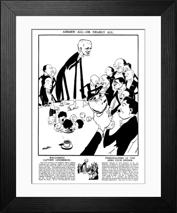 Framed Print : Welcoming Captain Lindbergh at Aero Club Dinner by Hynes Framed Print : Welcoming Captain Lindbergh at Aero Club Dinner by Hynes