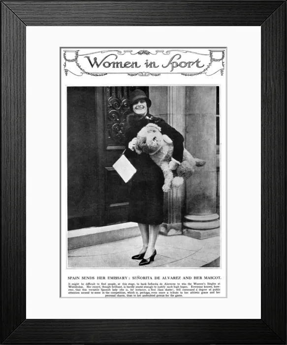 Framed Print : Women in Sport - Lili de Alvarez