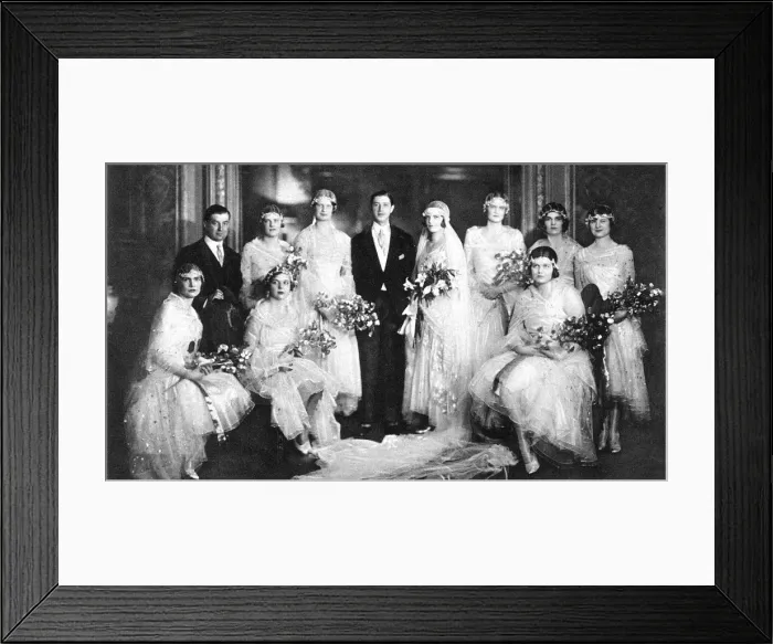 Framed Print : Wedding of Lord Alington and Lady Mary Ashley-Cooper