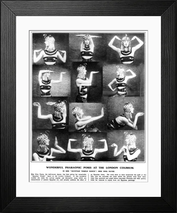 Framed Print : Photographs of Miss Nina Payne in the Sketch Framed Print : Photographs of Miss Nina Payne in the Sketch