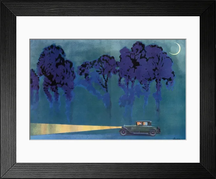 Framed Print : And So Home - By Christmas Moonlight in the Sketch