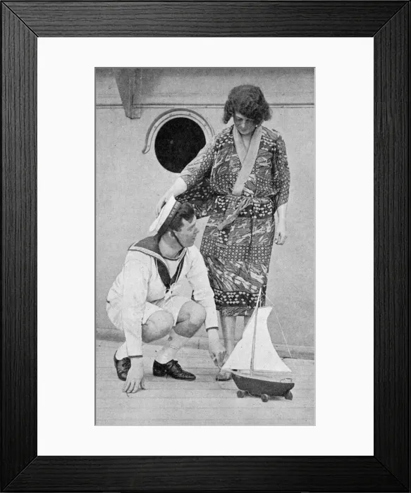 Framed Print : Photo of HRH Prince of Wales aboard HMS Repulse Framed Print : Photo of HRH Prince of Wales aboard HMS Repulse