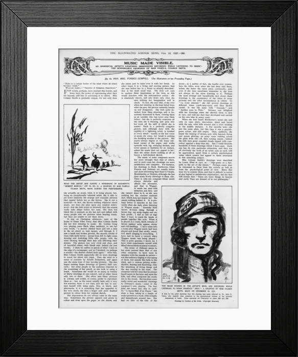 Framed Print : Music made Visible by the Hon. Mrs Forbes Sempill Framed Print : Music made Visible by the Hon. Mrs Forbes Sempill