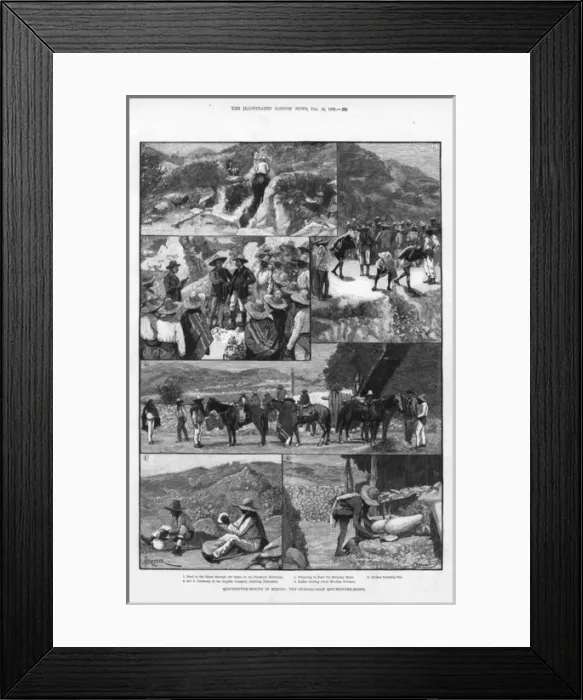 Framed Print : Quicksilver mining in Guadalcazar, Mexico, 1891 Framed Print : Quicksilver mining in Guadalcazar, Mexico, 1891