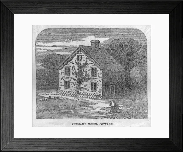 Framed Print : Artisans Model Cottage Framed Print : Artisans Model Cottage