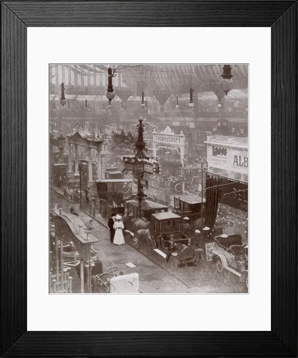 Framed Print : Motoring Show at Olympia 1907 Framed Print : Motoring Show at Olympia 1907